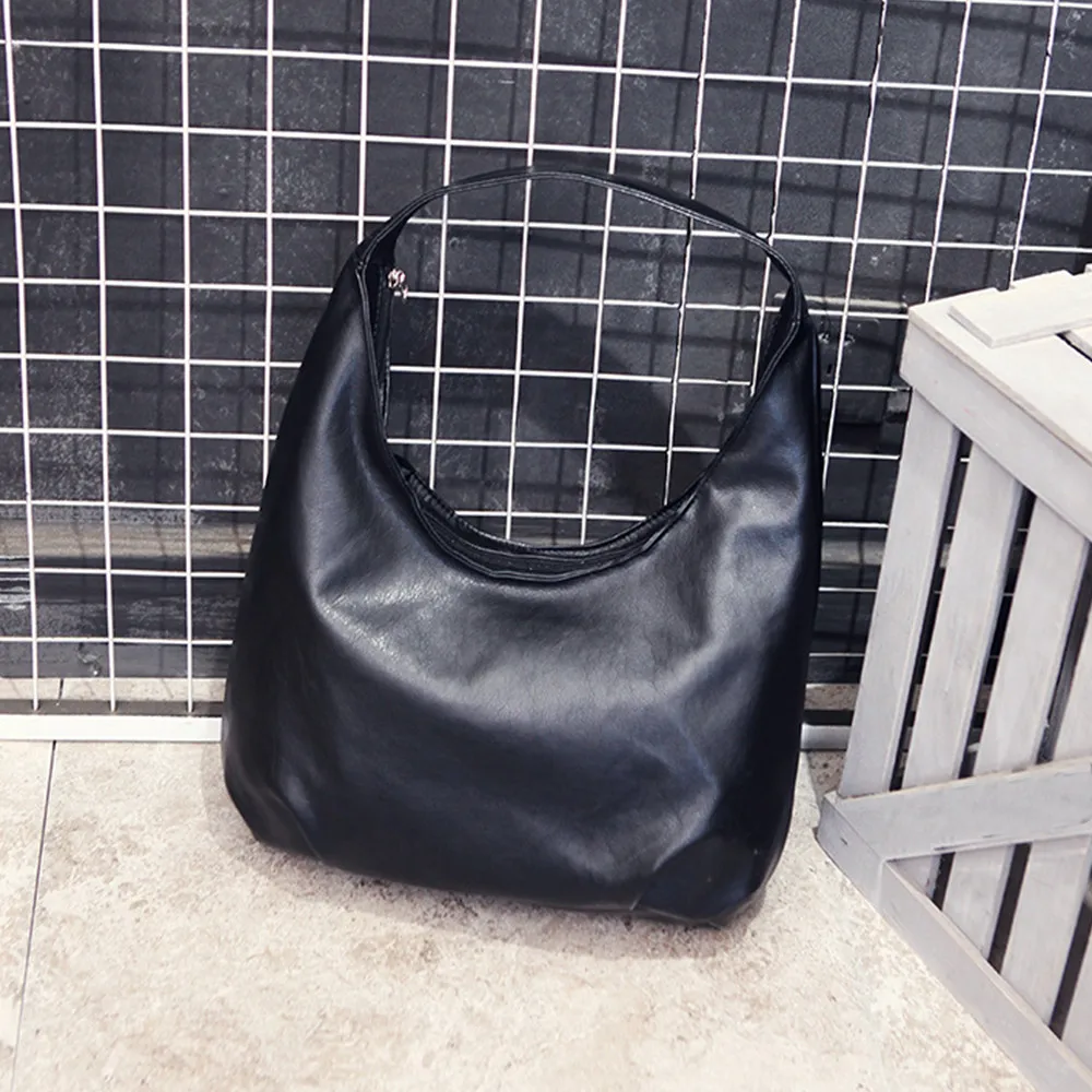 Кожаные сумки для женщин женская красивая сумка однотонная черная Дорожная сумка сумки на плечо женские сумки Bolsas Femininas#415