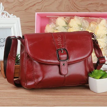 

Top Quality Natural Skin Women Female Purse Genuine Leather Famous Brand Luxury Belt Buckle Shoulder Messenger Cross body Bag