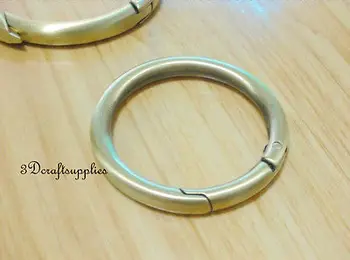 

Spring Gate Ring Snap Clip Trigger alloying anti brass 1 1/4 inch 2 pcs J46