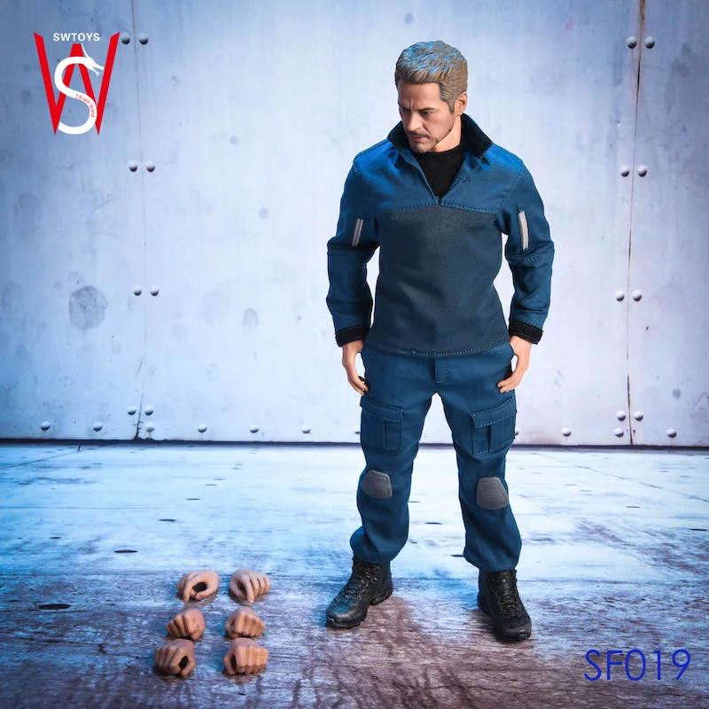 В Srock SWTOYS SF019 1/6 Мстители Железный человек Тони Старк фигурка Модель 12 дюймов Мужская коллекция кукол