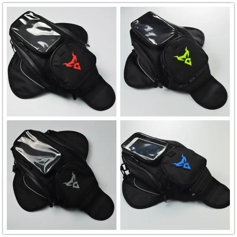 

2018 New MC Motorcycle Tank bag Oil Fuel Bag Magnet Bicycle Oxford Waterproof GPS Saddle bag Luggage