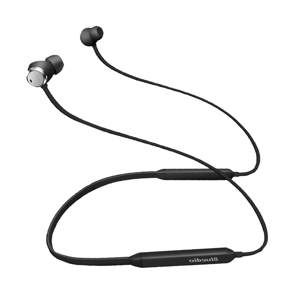 Беспроводные наушники с шейным ремешком Bluetooth V4.2 спортивные в ухо черный BT 4 2