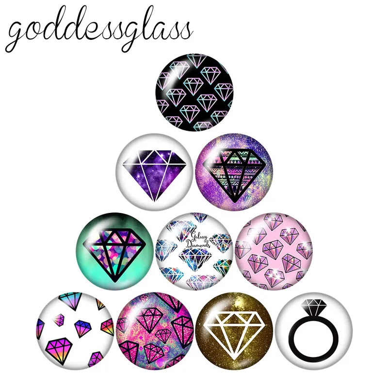 

Камни Starry sky, цветы, 10 шт., 12 мм/18 мм/20 мм/25 мм, круглые стеклянные кабошоны для фото, демонстрационная фурнитура с плоским основанием