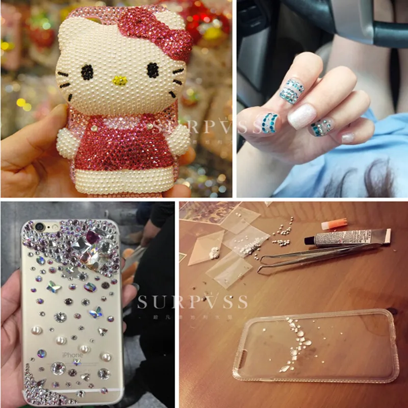 CCBLING ss3 ss30 плоская задняя кристальная подсветка Siam 3d дизайн ногтей хрустальные