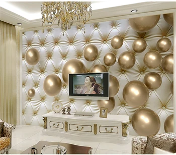 

Custom Photo Wallpaper Stylish 3D Metallic Sphere Modern TV Background Wall Decoration Mural Wallpaper