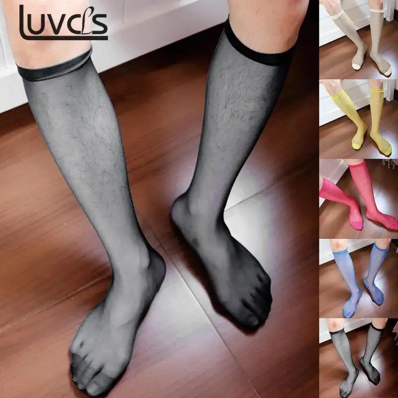 1 Pairs Summer Lady Solid Nylon Stockings Fashion Woman Transparent Stockings for Summer Knee Highs Socks Hosiery