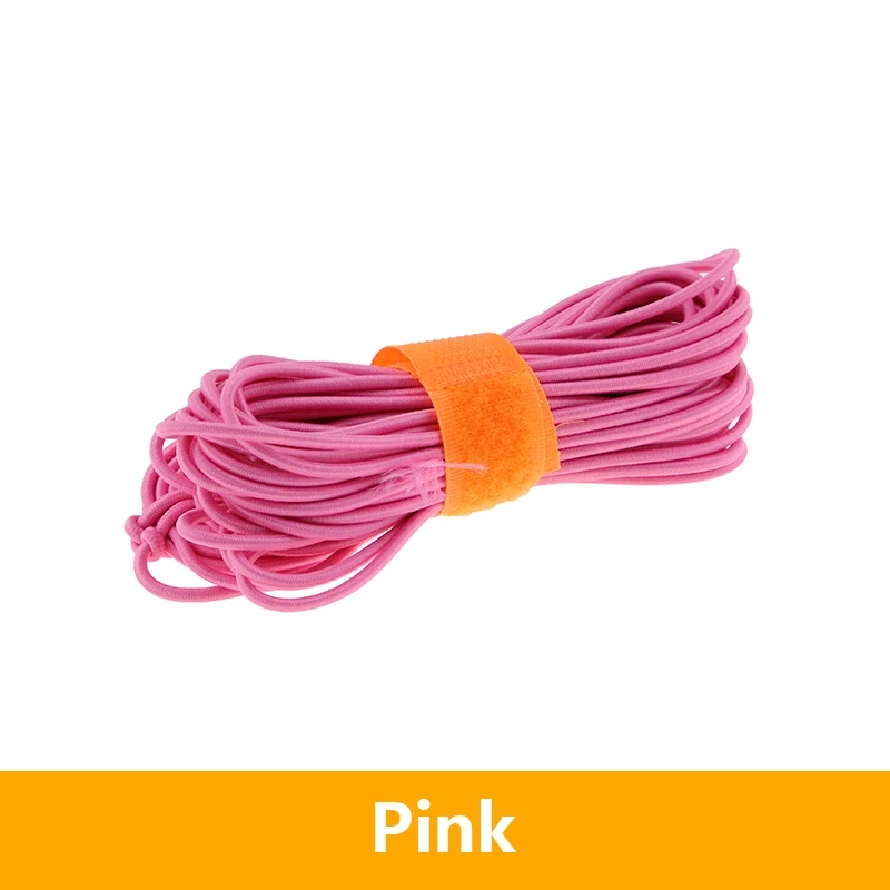 10meters diameter about 2.8mm colorful high elastic rubber rope string - Цвет: Pink