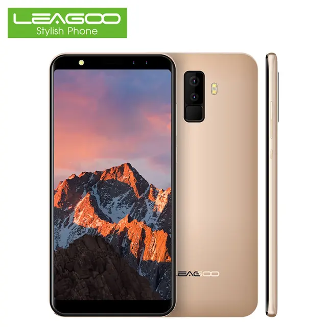 Best Offers Leagoo M9 3G Unlocked Dual Sim 18:9 5.5 Inch Smart Phone Android 7.0 Nougat MTK6580A Quad Core 2+16 Mobile Phone 4 Cam Cellphone