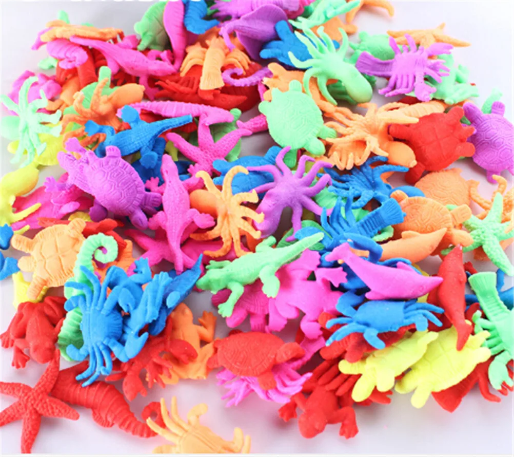 10pcs/set Foam Water Toy Swimming Pool Toy Water absorbing Expanding