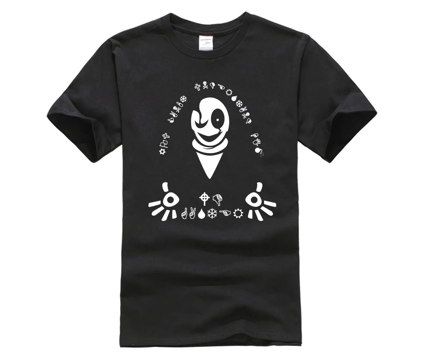 

casual o-neck loose summer T shirt for men W.D. Gaster personality T-shirt