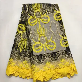 

2019 Latest French Nigerian Laces Fabrics High Quality Tulle African Laces Fabric Wedding African French Tulle Lace E6