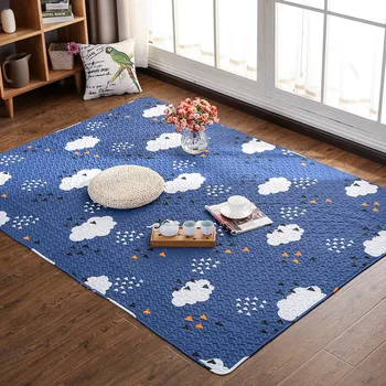 

Cotton Japanese-style home crawling carpet tatami mat anti-slip blanket cotton moisture-proof mat bedroom bedside rug yoga mat