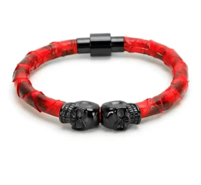 Aliexpress 10pcs Real Python Bracelets High Quality 10pcs Real Python Bracelets High Quality Skull With New Design Stingray