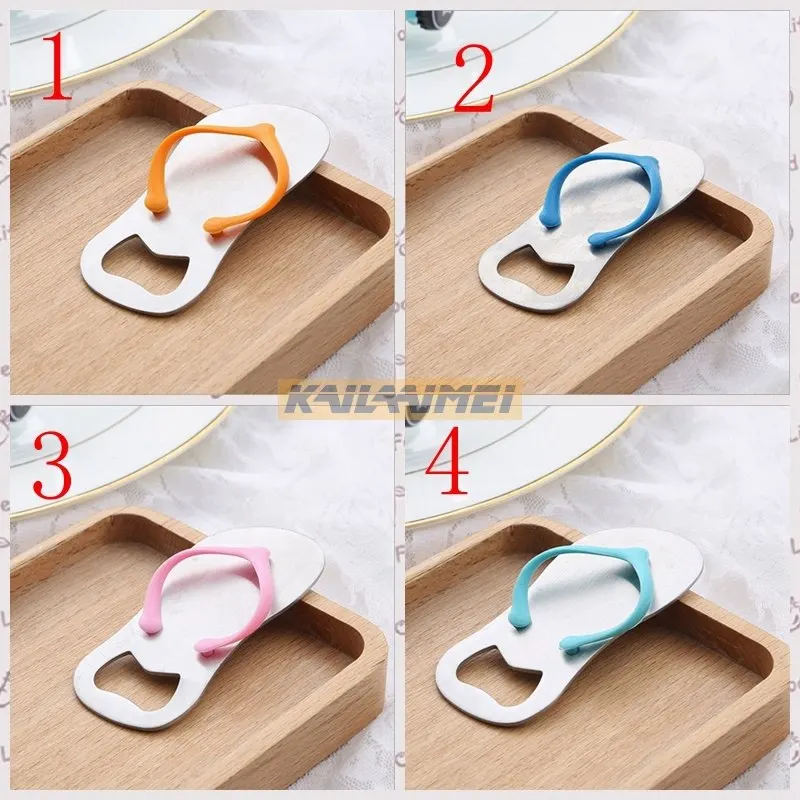 

Amazing 50PCS Wedding Party Favor Gift Household Supply Flip Flop Beach Thong Bottle Openers Slippers Design Beer Bottle Opener