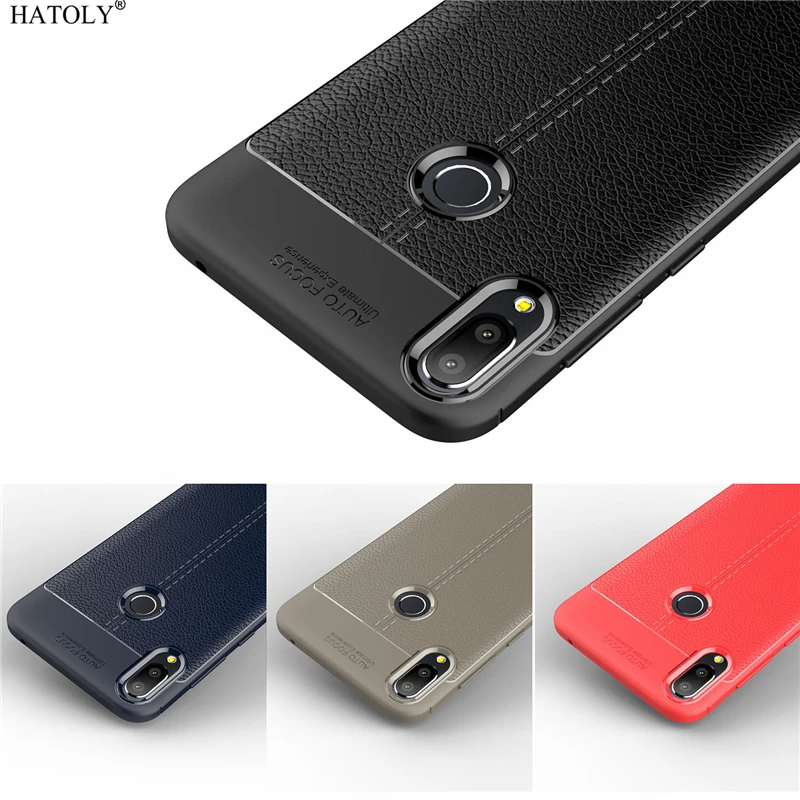 Hatoly чехол для Asus Zenfone Max Pro M1 ZB602KL узор из искусственной кожи мягкого