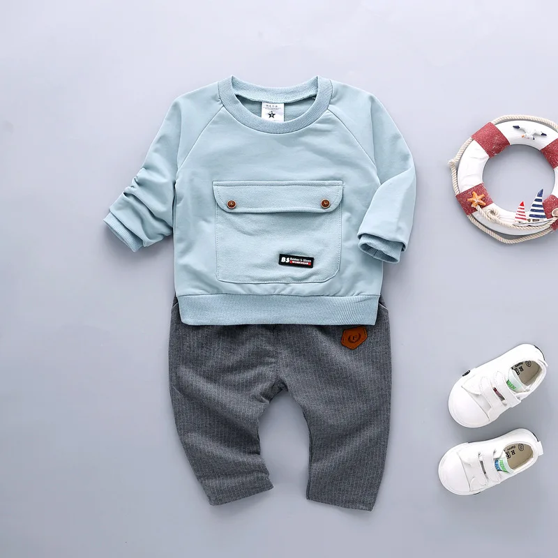 Buy 2018 Autumn 1 3T Infant Boys Clothing Sets Casual Pullovers Solid Cotton T