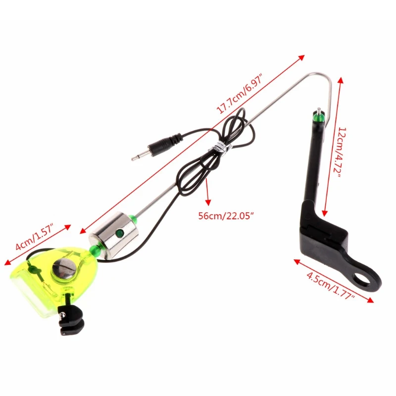 1 шт. рыболовная свингер рыболовная сигнализация укус эхолот рыба укус удар Датчик Индикатор с подсветкой свингер Карп рыболовные снасти Pesc