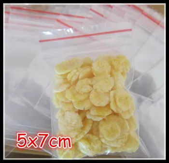 

Clear cellophane bag 2000pcs/lot Self Sealing Zip Lock Plastic Bags food bag, 5 x7cm thickness:0.035mm Free shipping