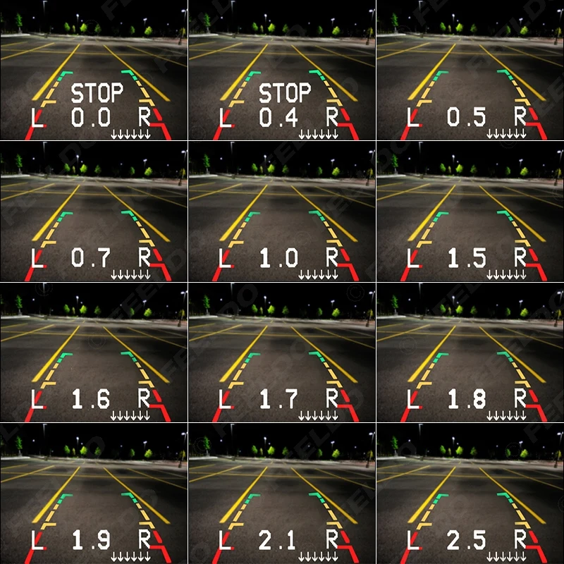 FEELDO 1 компл. автомобилей 6 Сенсор s спереди и сзади двойной вида Парковка Сенсор заднего вида Системы + монитор + CCD Камера