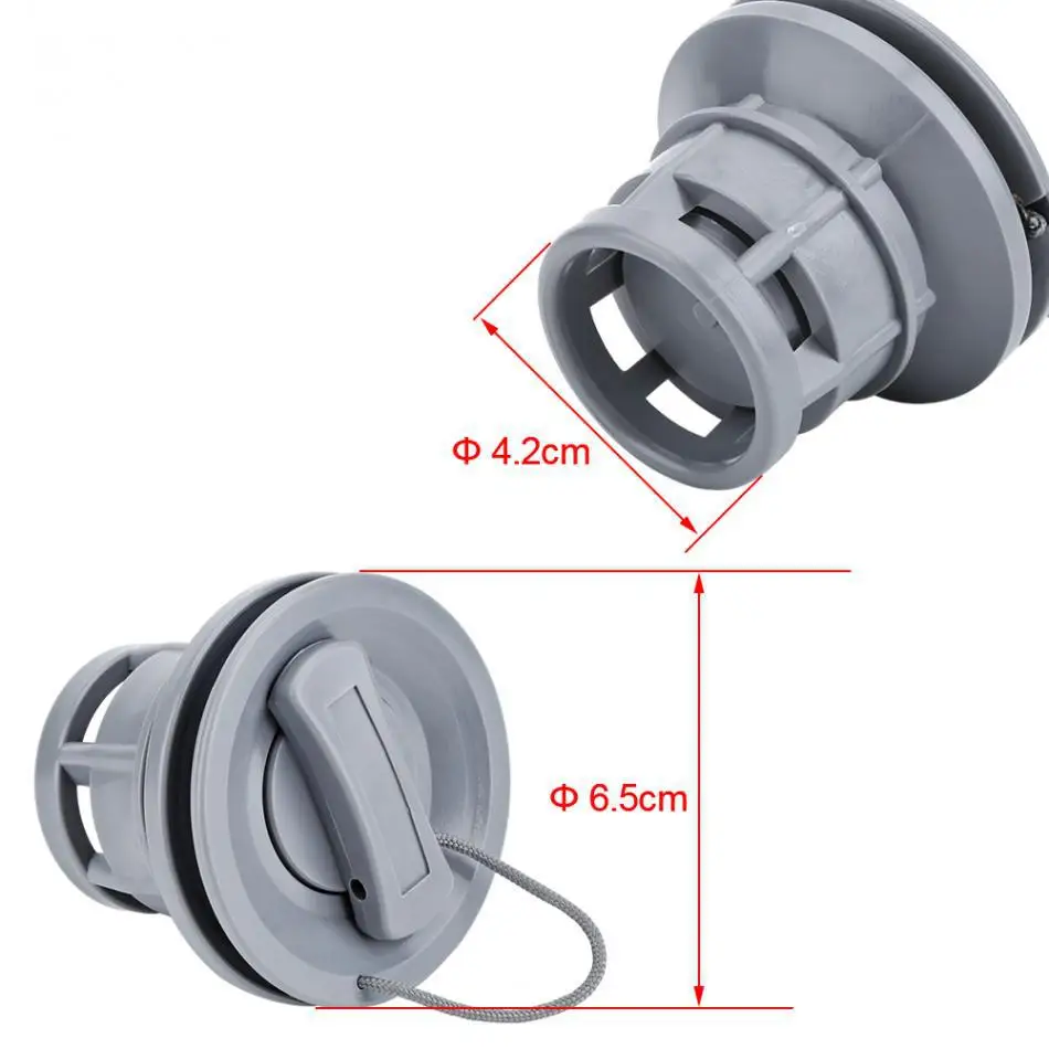 Mounchain المطاطية قوارب الكاياك الهواء صمام PVC التجديف قوارب طوف طوف استبدال كيت مع كاب كاياك اكسسوارات للقوارب أسود ، رمادي Mounchain المطاطية قوارب الكاياك الهواء صمام PVC التجديف قوارب طوف طوف استبدال كيت مع كاب كاياك اكسسوارات للقوارب أسود ، رمادي