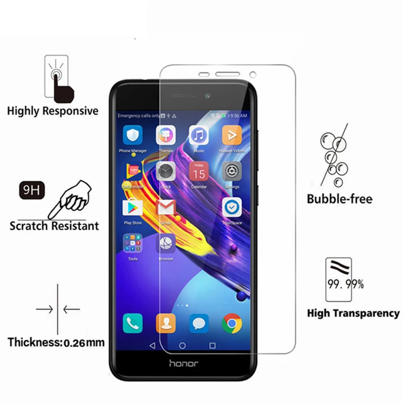 Закаленное стекло для Huawei Honor 6C Pro защита экрана 9H 6 C V9 Play стеклянная пленка 5