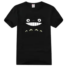 Женская Аниме Тоторо футболки короткий рукав реглан приталенная Базовая футболка круглый вырез Белые Повседневные футболки косплей Топы подарок