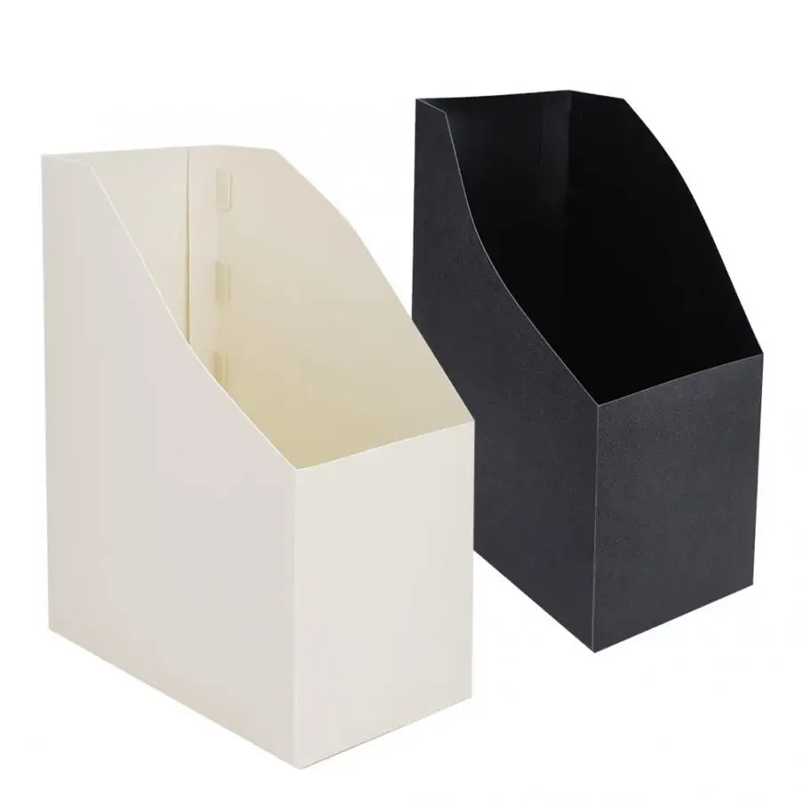 

Acrylic Organizer Remote Control Holder 2PCS DIY Desktop Paper Book File Storage Box Organizer Document Holder School Office