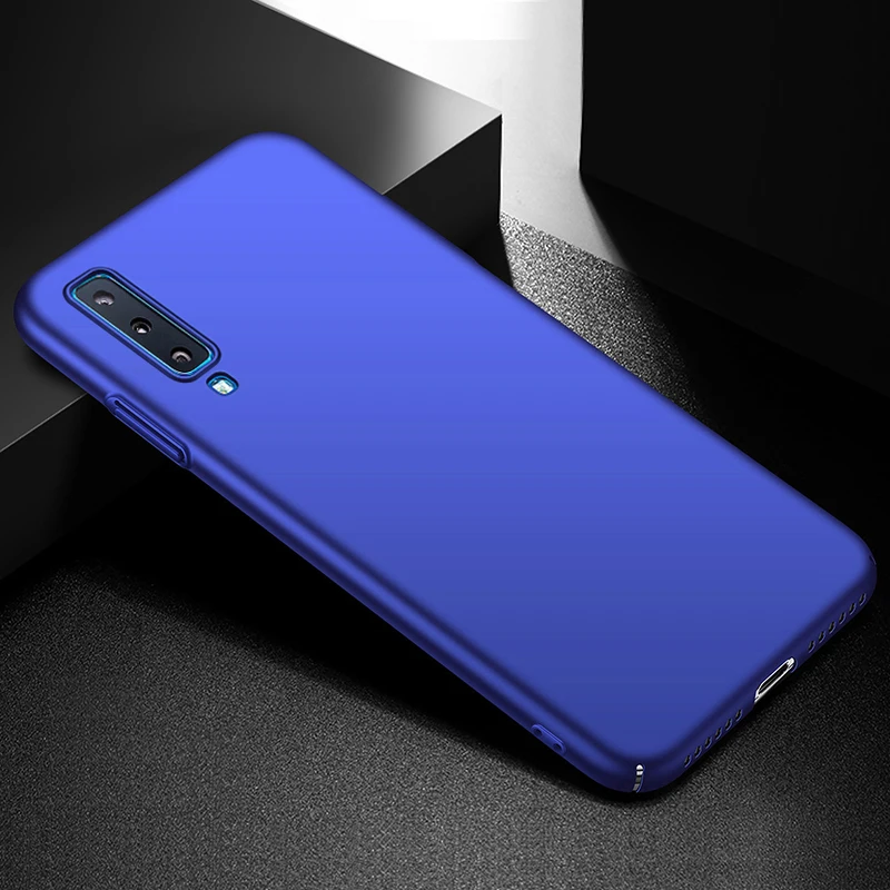 YonLinTan Coque чехол для samsung galaxy A7 A 7 A750 Жесткий ПК на роскошный простой, матовый Защитная задняя панель для телефона Etui