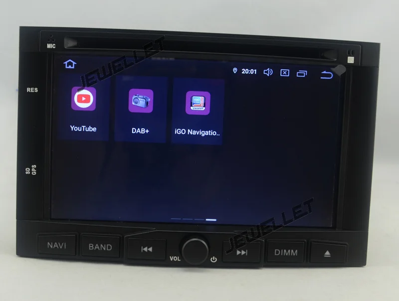 Восьмиядерный IPS экран Android 10 автомобильный DVD GPS Радио Навигация для Citroen Berlingo peugeot