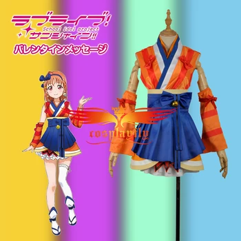 

LoveLive!SunShine!! Aqours Takami Chika Stage Mijyuku Mijuku DREAMER Matte Satin Uniform Cosplay Costume in Stock One Stocking