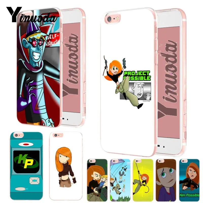

Yinuoda Kimmunicator Kim Possible Ultra Thin Cartoon Pattern Phone Case for Apple iPhone 8 7 6 6S Plus X XS XR XsMax 5 5S case