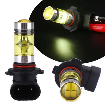 

9145 H10 100W High Power Car Auto Fog Light 4300K Yellow LED Bright Lamp Bulb
