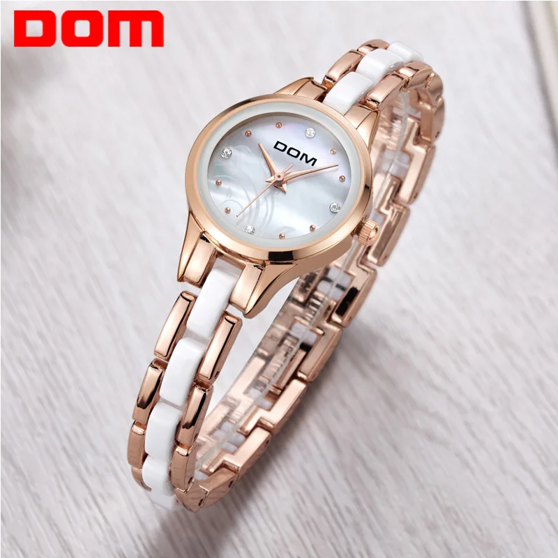 

Top Brand Women Watches DOM Fashion Casual Gold Watches Stainless Steel Band Ladies Quartz watch Relogio Feminino