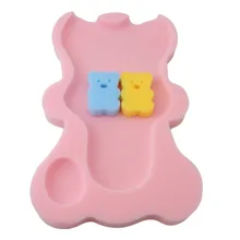  Baby Infant Soft Bath Sponge Seat Cute Anti-Slip Foam Pad Mat Body Support Safety Kids Cushion Sponge Bathroom Products 