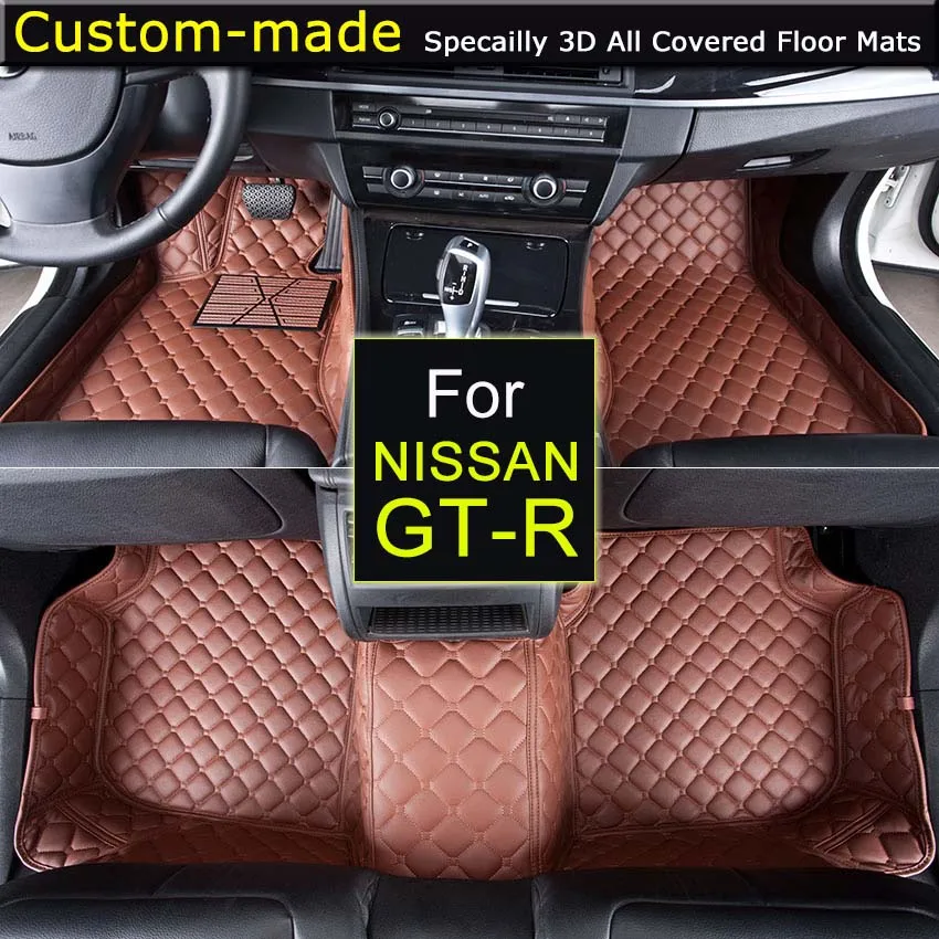 Car Floor Mats for Nissan GT R Customized Foot Rugs 3D Auto Carpets Custom made Speciallyin