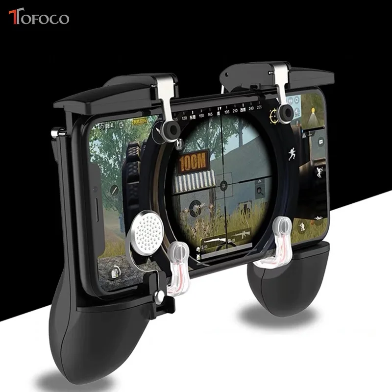 Pubg Mobile Gamepad Pubg Controller for Phone L1R1 Grip with Joystick / Trigger L1r1 Pubg Fire Buttons for iPhone Android IOS