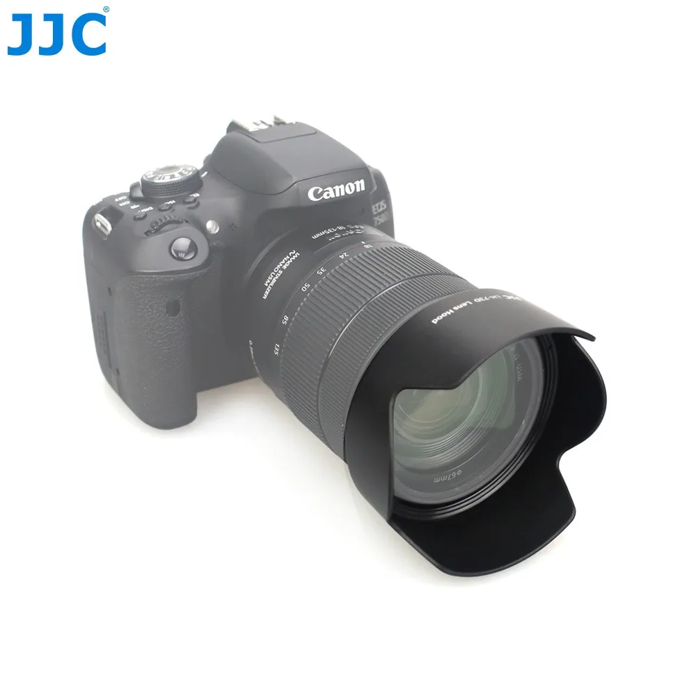 JJC LH-73D штык Бленды для объективов Canon EF-S 18-135 мм f/3.5-5.6 IS USM Объектив заменяет Canon EW-73D