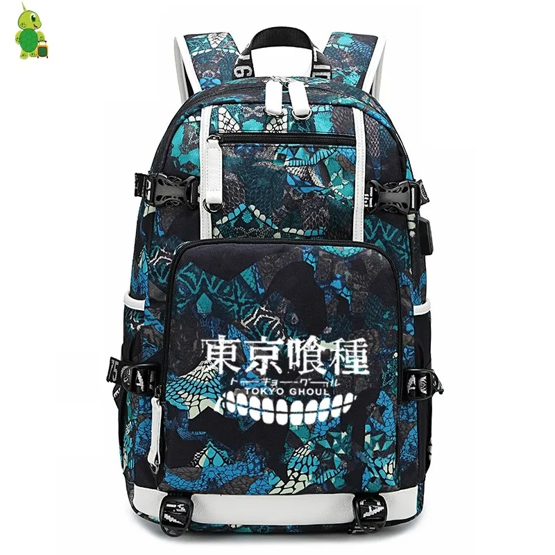 Anime Tokyo Ghoul Backpack School Bags for Teenage Girls Boys Large Capacity Laptop Backpack Fashion Travel Bags Casual Rucksack - Color: 28