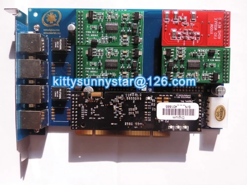 TDM410/TDM410P (3FXS + 1FXO Портов HQ-PCB Аналоговый Asterisk PCI Card VPMADT032 ЕС Для АТС VoIP |