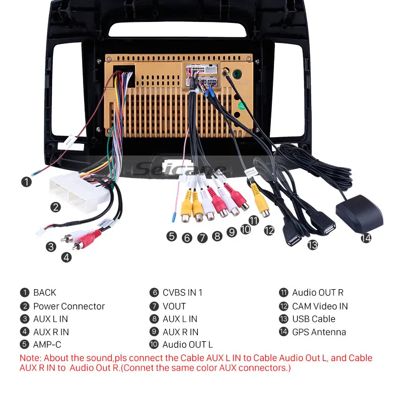 Perfect Seicane Car GPS Unit Player Android 8.1 9" For Hyundai Elantra 2007 2008 2009 2010 2011 Autoradio support SWC WIFI TPMS Carplay 3