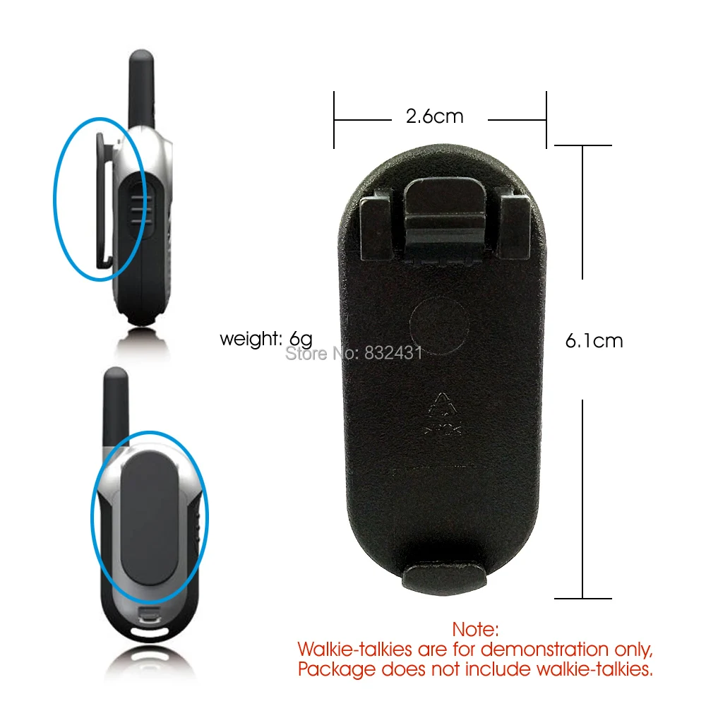 Walkie Talkie Belt Clip For Motorola TLKR T5 T6 T60 T80 9