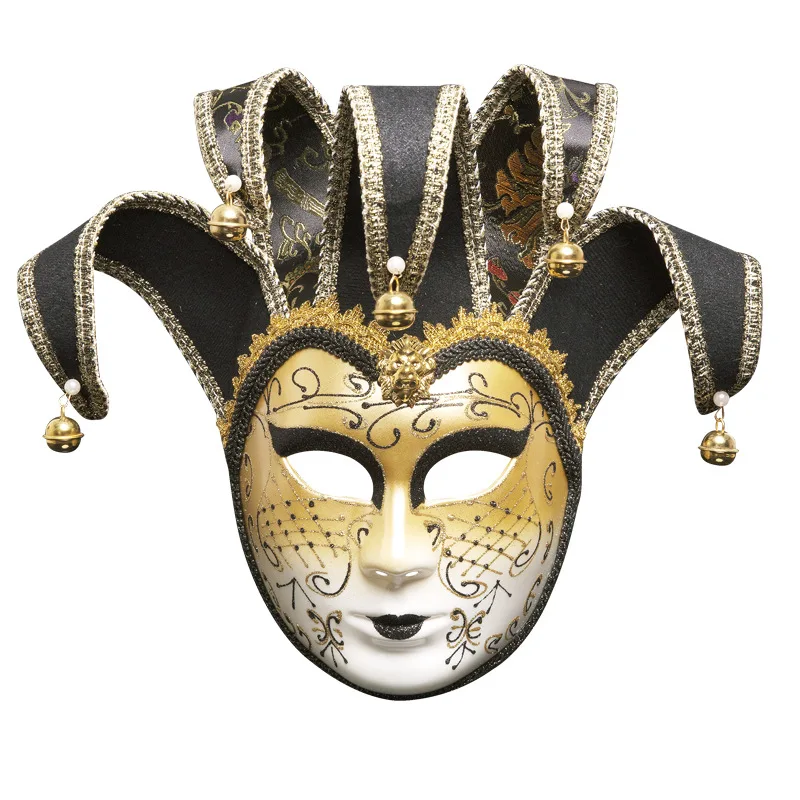 Cosplay Glamour Fashion Halloween Ball Party Mask Christmas Creative Venetian Makeup Performance Mask Shiny Gold Powder Mask