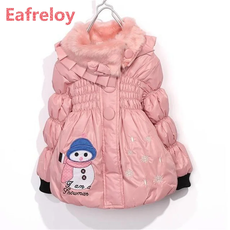 8 13Years Kids Baby Girl Winter Coat Jacket Children Outerwear Jacket