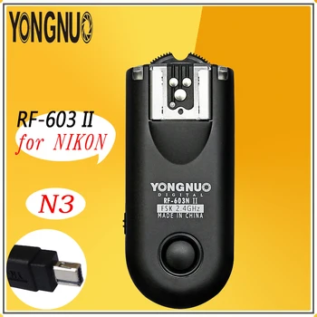 

YONGNUO RF603 II N3 RF603 ii RF 603 2.4G Wireless Flash Trigger 2 Transceivers for Nikon D90/D5000/D3100/D3200/D7000//D5100/D600