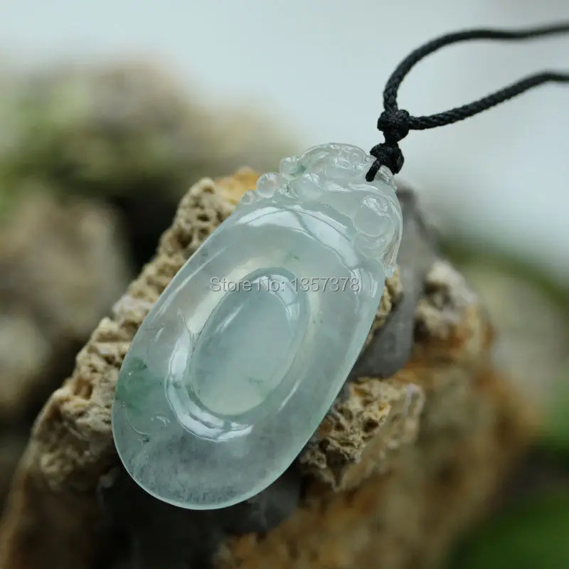 

huij 002764 Certified AAA Green Icy Jade Jadeite Coin Pendant w String