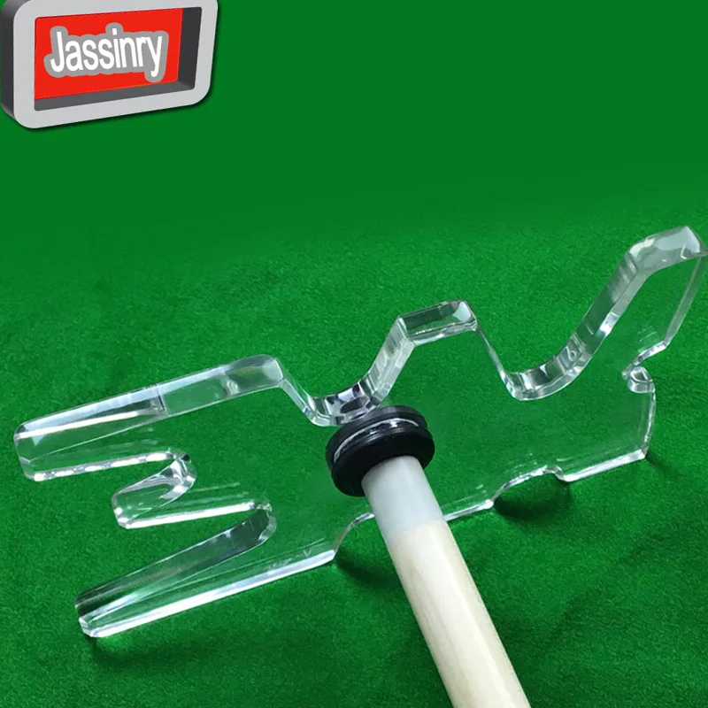 Free Shipping Transparent Acrylic Pool Cue Rest Head Durable Magic