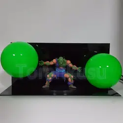 Dragon Ball Z фигурку Пикколо двойной cannon LED DIY Дисплей игрушка Драконий жемчуг Супер Saiyan Пикколо Jr. лампы DBZ diy125