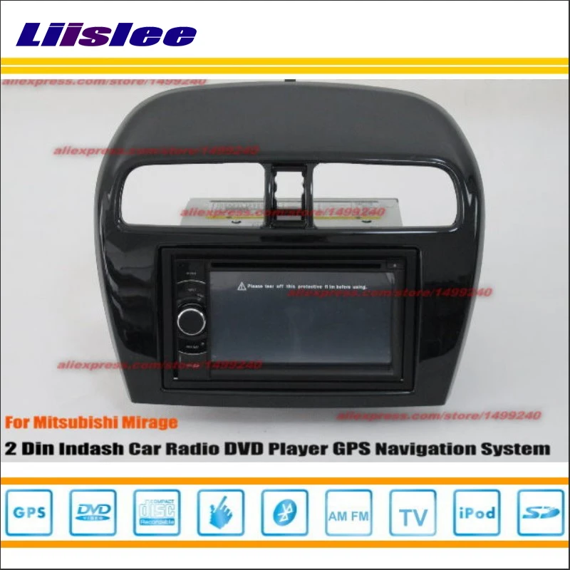 Perfect Liislee For Mitsubishi Mirage 2012~2014 Car Radio Stereo CD DVD Player GPS NAVI HD Touch Audio Video S100 Nav Navigation System 1