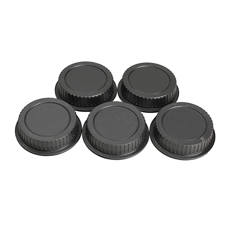 

5Pcs/Lot Camera Rear Lens Cap Cover Plastic Anti-Dust Lens Protector Cover Caps Replacement for Canon EF ES-S EOS Series Black