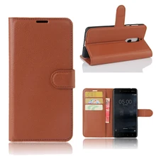 

hangrui Case For Nokia 5 Case Original Ultra-Thin TPU Leather Flip Back Cover Case For Nokia 5 Nokia5 Protective Shell Cases